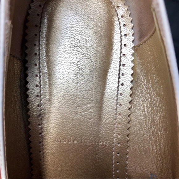 J. Crew Ivory Leather Peep Toe with Bow Heels - Picture 6 of 13